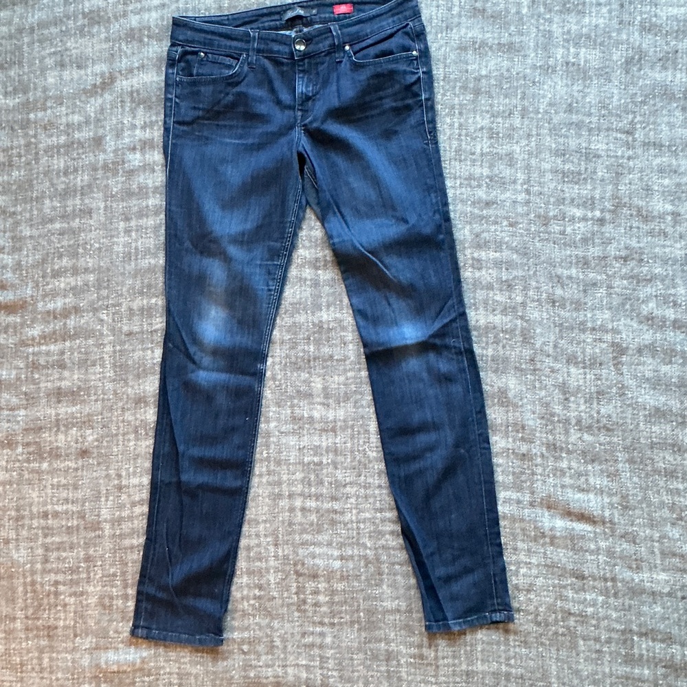 Level 99 Dark Blue Skinny Jeans